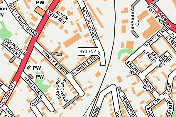 SY3 7NZ map - OS OpenMap – Local (Ordnance Survey) SY3 7NZ map - OS OpenMap – Local (Ordnance Survey)