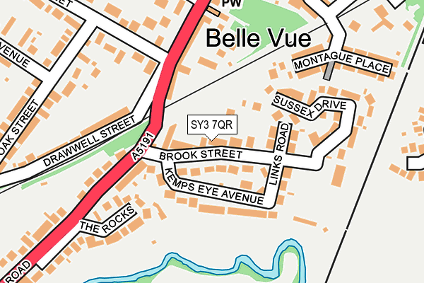 SY3 7QR map - OS OpenMap – Local (Ordnance Survey) SY3 7QR map - OS OpenMap – Local (Ordnance Survey)