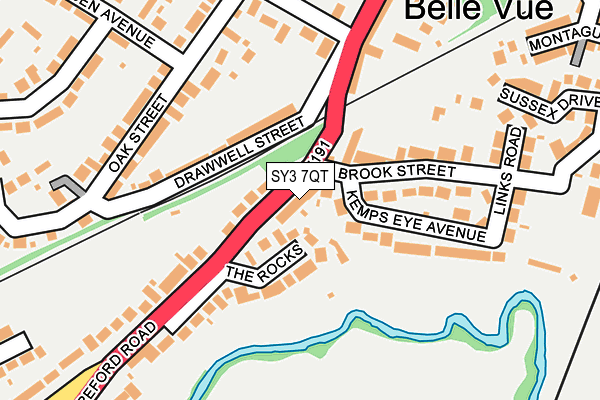 SY3 7QT map - OS OpenMap – Local (Ordnance Survey) SY3 7QT map - OS OpenMap – Local (Ordnance Survey)