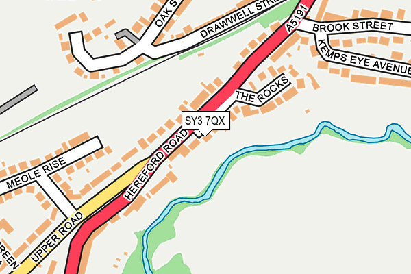 SY3 7QX map - OS OpenMap – Local (Ordnance Survey) SY3 7QX map - OS OpenMap – Local (Ordnance Survey)