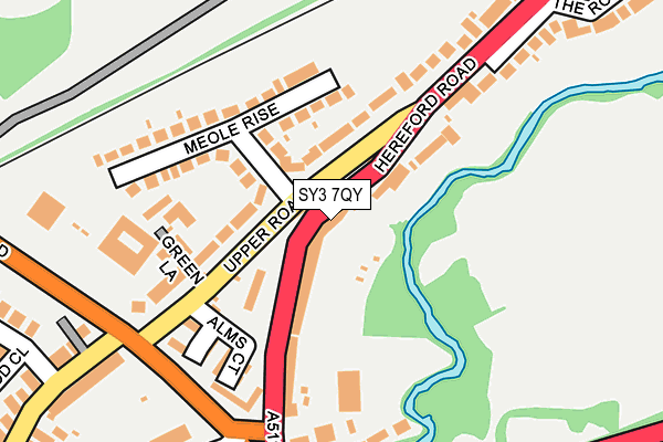 SY3 7QY map - OS OpenMap – Local (Ordnance Survey) SY3 7QY map - OS OpenMap – Local (Ordnance Survey)