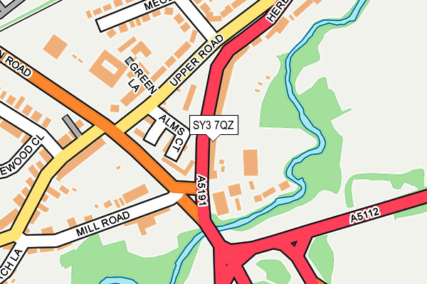 SY3 7QZ map - OS OpenMap – Local (Ordnance Survey) SY3 7QZ map - OS OpenMap – Local (Ordnance Survey)