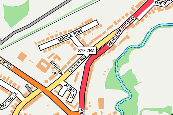 SY3 7RA map - OS OpenMap – Local (Ordnance Survey) SY3 7RA map - OS OpenMap – Local (Ordnance Survey)