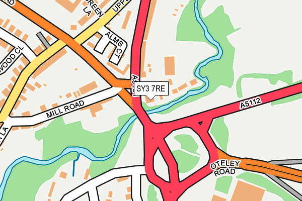 SY3 7RE map - OS OpenMap – Local (Ordnance Survey)