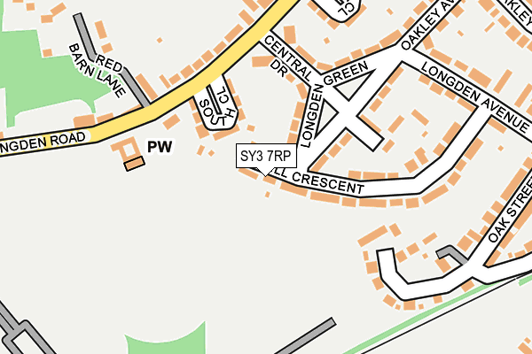 SY3 7RP map - OS OpenMap – Local (Ordnance Survey) SY3 7RP map - OS OpenMap – Local (Ordnance Survey)