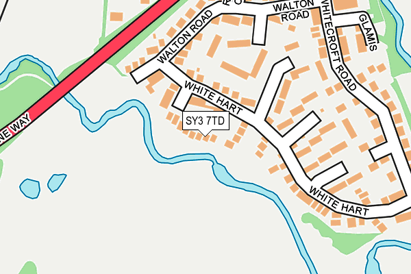 SY3 7TD map - OS OpenMap – Local (Ordnance Survey) SY3 7TD map - OS OpenMap – Local (Ordnance Survey)