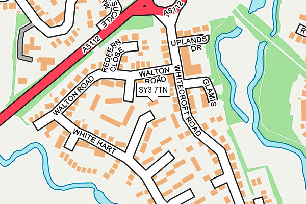 SY3 7TN map - OS OpenMap – Local (Ordnance Survey) SY3 7TN map - OS OpenMap – Local (Ordnance Survey)