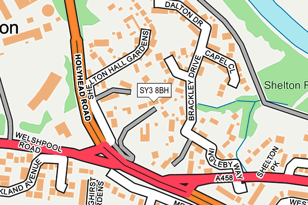 SY3 8BH map - OS OpenMap – Local (Ordnance Survey) SY3 8BH map - OS OpenMap – Local (Ordnance Survey)