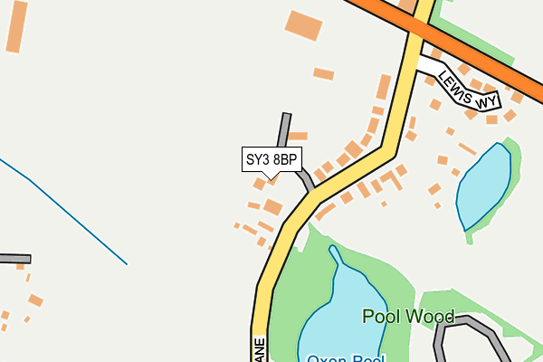 SY3 8BP map - OS OpenMap – Local (Ordnance Survey) SY3 8BP map - OS OpenMap – Local (Ordnance Survey)