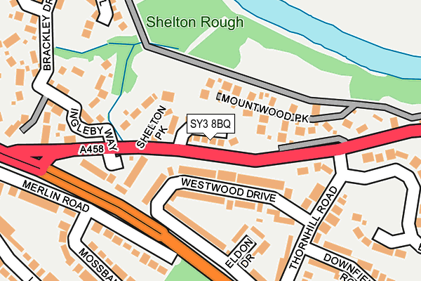 SY3 8BQ map - OS OpenMap – Local (Ordnance Survey) SY3 8BQ map - OS OpenMap – Local (Ordnance Survey)