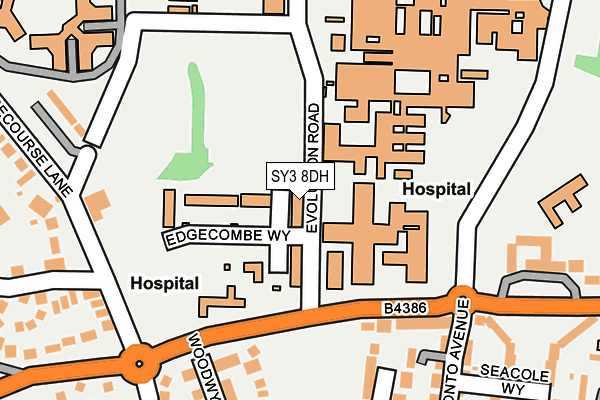 SY3 8DH map - OS OpenMap – Local (Ordnance Survey) SY3 8DH map - OS OpenMap – Local (Ordnance Survey)