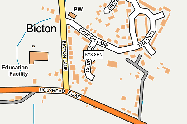 SY3 8EN map - OS OpenMap – Local (Ordnance Survey) SY3 8EN map - OS OpenMap – Local (Ordnance Survey)