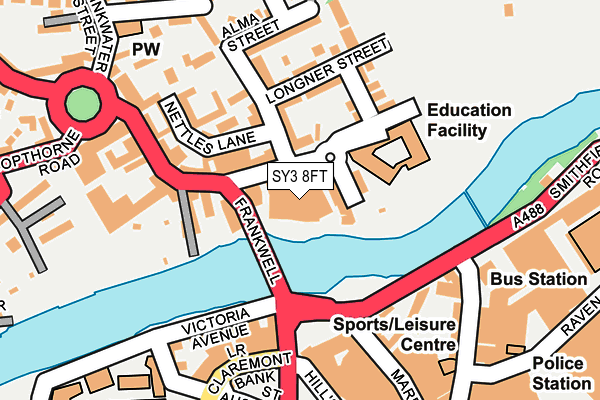 SY3 8FT map - OS OpenMap – Local (Ordnance Survey) SY3 8FT map - OS OpenMap – Local (Ordnance Survey)