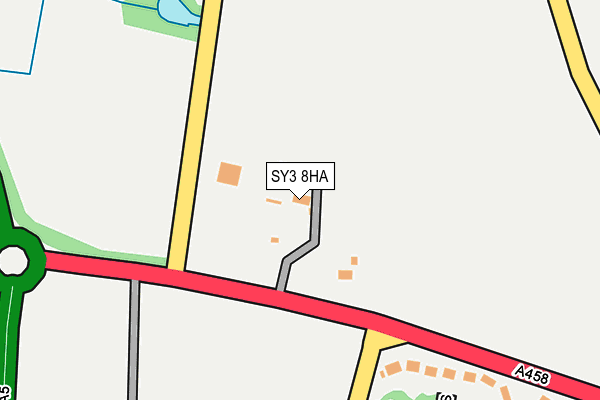 SY3 8HA map - OS OpenMap – Local (Ordnance Survey) SY3 8HA map - OS OpenMap – Local (Ordnance Survey)