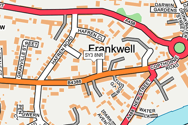 SY3 8NR map - OS OpenMap – Local (Ordnance Survey) SY3 8NR map - OS OpenMap – Local (Ordnance Survey)