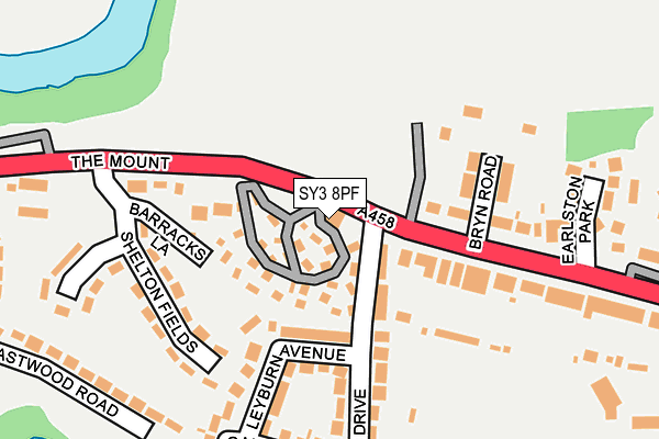 SY3 8PF map - OS OpenMap – Local (Ordnance Survey) SY3 8PF map - OS OpenMap – Local (Ordnance Survey)
