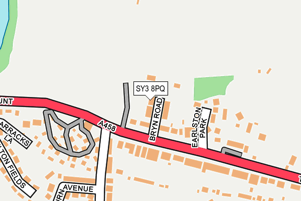 SY3 8PQ map - OS OpenMap – Local (Ordnance Survey) SY3 8PQ map - OS OpenMap – Local (Ordnance Survey)