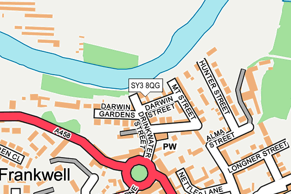 SY3 8QG map - OS OpenMap – Local (Ordnance Survey) SY3 8QG map - OS OpenMap – Local (Ordnance Survey)