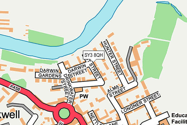 SY3 8QH map - OS OpenMap – Local (Ordnance Survey) SY3 8QH map - OS OpenMap – Local (Ordnance Survey)