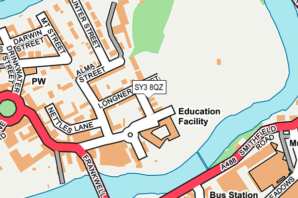 SY3 8QZ map - OS OpenMap – Local (Ordnance Survey) SY3 8QZ map - OS OpenMap – Local (Ordnance Survey)