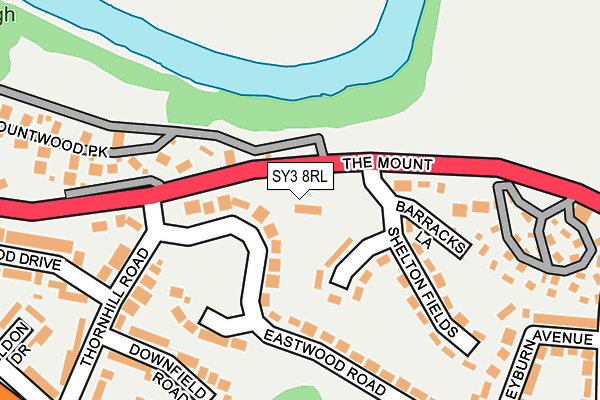 SY3 8RL map - OS OpenMap – Local (Ordnance Survey) SY3 8RL map - OS OpenMap – Local (Ordnance Survey)