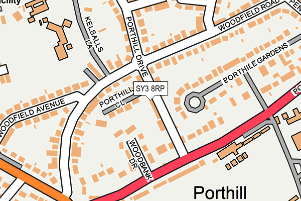 SY3 8RP map - OS OpenMap – Local (Ordnance Survey) SY3 8RP map - OS OpenMap – Local (Ordnance Survey)