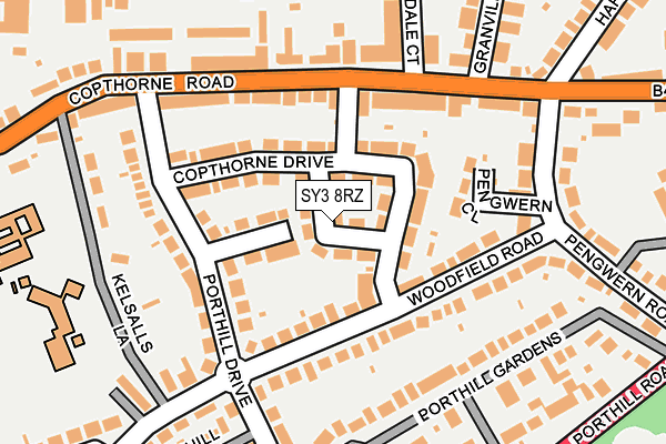 SY3 8RZ map - OS OpenMap – Local (Ordnance Survey) SY3 8RZ map - OS OpenMap – Local (Ordnance Survey)