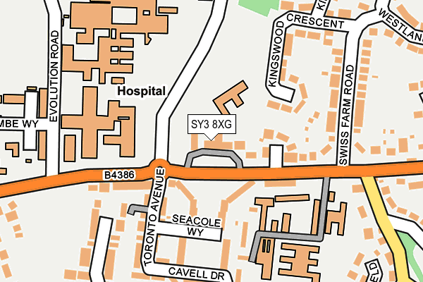 SY3 8XG map - OS OpenMap – Local (Ordnance Survey) SY3 8XG map - OS OpenMap – Local (Ordnance Survey)