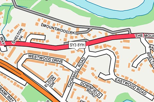 SY3 8YH map - OS OpenMap – Local (Ordnance Survey) SY3 8YH map - OS OpenMap – Local (Ordnance Survey)