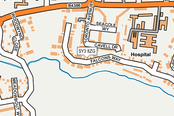 SY3 8ZG map - OS OpenMap – Local (Ordnance Survey) SY3 8ZG map - OS OpenMap – Local (Ordnance Survey)