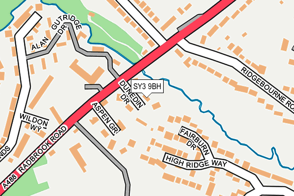 SY3 9BH map - OS OpenMap – Local (Ordnance Survey) SY3 9BH map - OS OpenMap – Local (Ordnance Survey)