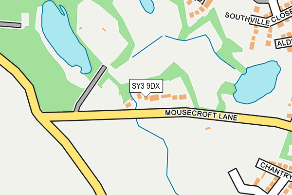 SY3 9DX map - OS OpenMap – Local (Ordnance Survey)