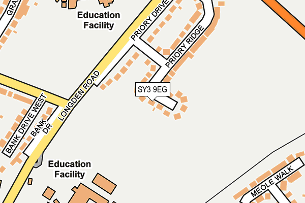 SY3 9EG map - OS OpenMap – Local (Ordnance Survey) SY3 9EG map - OS OpenMap – Local (Ordnance Survey)