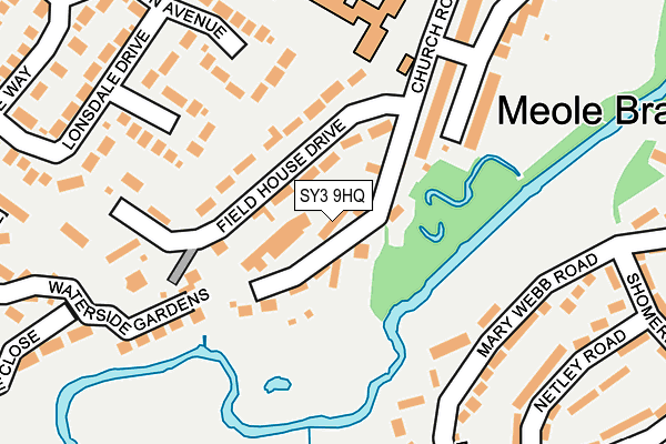 SY3 9HQ map - OS OpenMap – Local (Ordnance Survey) SY3 9HQ map - OS OpenMap – Local (Ordnance Survey)