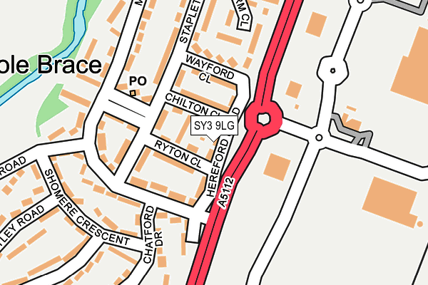 SY3 9LG map - OS OpenMap – Local (Ordnance Survey) SY3 9LG map - OS OpenMap – Local (Ordnance Survey)