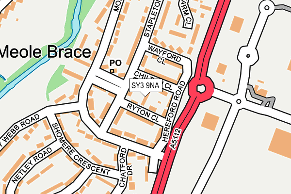 SY3 9NA map - OS OpenMap – Local (Ordnance Survey) SY3 9NA map - OS OpenMap – Local (Ordnance Survey)