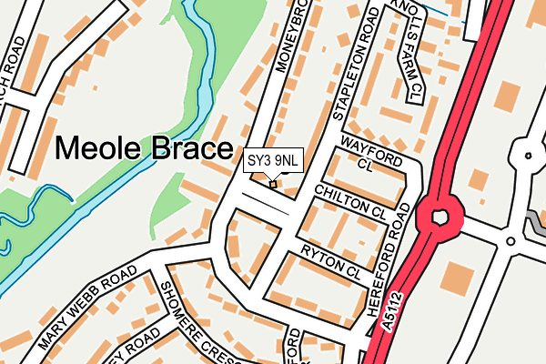 SY3 9NL map - OS OpenMap – Local (Ordnance Survey) SY3 9NL map - OS OpenMap – Local (Ordnance Survey)