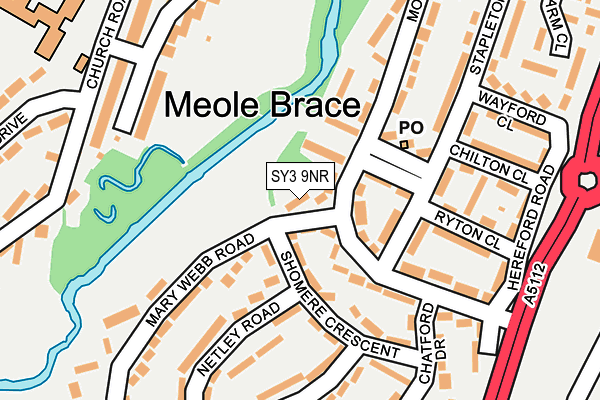 SY3 9NR map - OS OpenMap – Local (Ordnance Survey) SY3 9NR map - OS OpenMap – Local (Ordnance Survey)