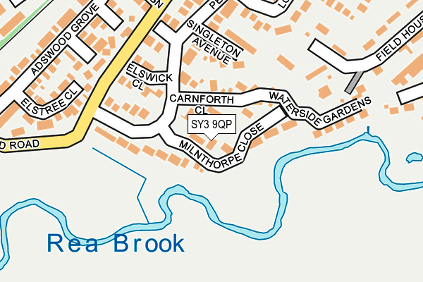 SY3 9QP map - OS OpenMap – Local (Ordnance Survey) SY3 9QP map - OS OpenMap – Local (Ordnance Survey)