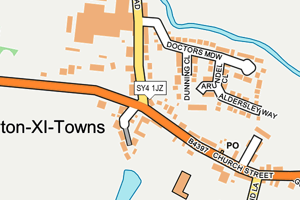 SY4 1JZ map - OS OpenMap – Local (Ordnance Survey) SY4 1JZ map - OS OpenMap – Local (Ordnance Survey)