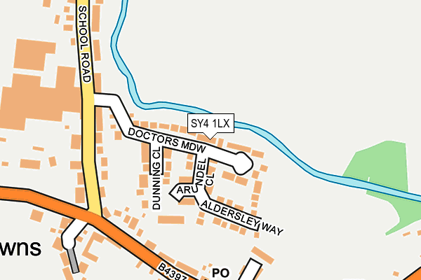 SY4 1LX map - OS OpenMap – Local (Ordnance Survey) SY4 1LX map - OS OpenMap – Local (Ordnance Survey)