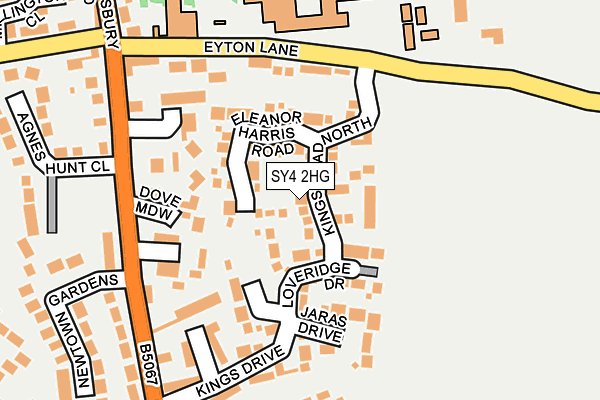 SY4 2HG map - OS OpenMap – Local (Ordnance Survey) SY4 2HG map - OS OpenMap – Local (Ordnance Survey)