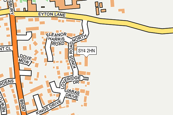 SY4 2HN map - OS OpenMap – Local (Ordnance Survey) SY4 2HN map - OS OpenMap – Local (Ordnance Survey)