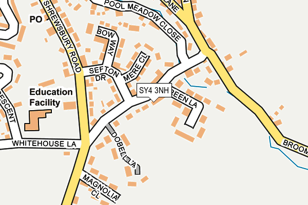 SY4 3NH map - OS OpenMap – Local (Ordnance Survey) SY4 3NH map - OS OpenMap – Local (Ordnance Survey)