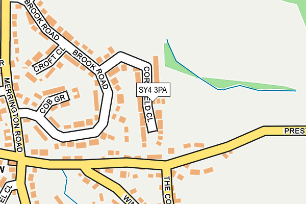 SY4 3PA map - OS OpenMap – Local (Ordnance Survey) SY4 3PA map - OS OpenMap – Local (Ordnance Survey)