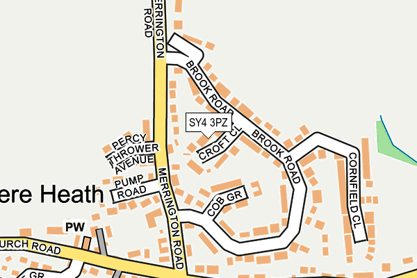 SY4 3PZ map - OS OpenMap – Local (Ordnance Survey) SY4 3PZ map - OS OpenMap – Local (Ordnance Survey)