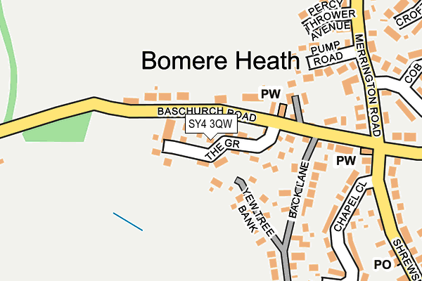 SY4 3QW map - OS OpenMap – Local (Ordnance Survey) SY4 3QW map - OS OpenMap – Local (Ordnance Survey)