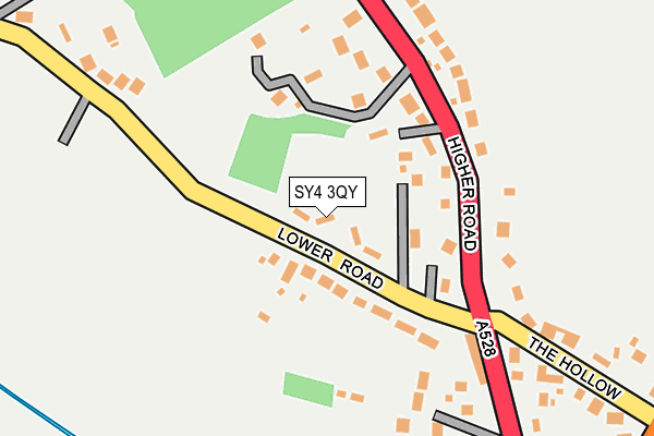 SY4 3QY map - OS OpenMap – Local (Ordnance Survey) SY4 3QY map - OS OpenMap – Local (Ordnance Survey)