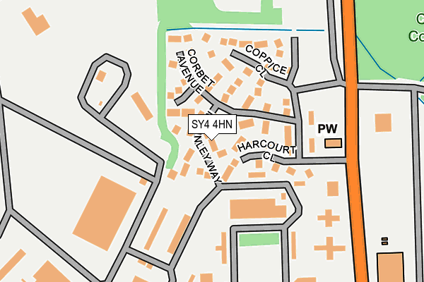 SY4 4HN map - OS OpenMap – Local (Ordnance Survey) SY4 4HN map - OS OpenMap – Local (Ordnance Survey)