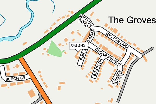SY4 4HX map - OS OpenMap – Local (Ordnance Survey) SY4 4HX map - OS OpenMap – Local (Ordnance Survey)
